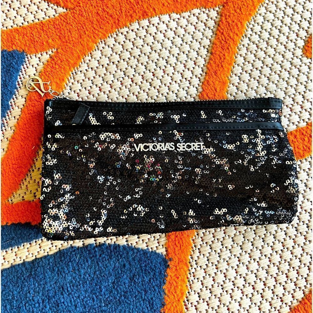 Victorias Secret Handbag Black Sparkly